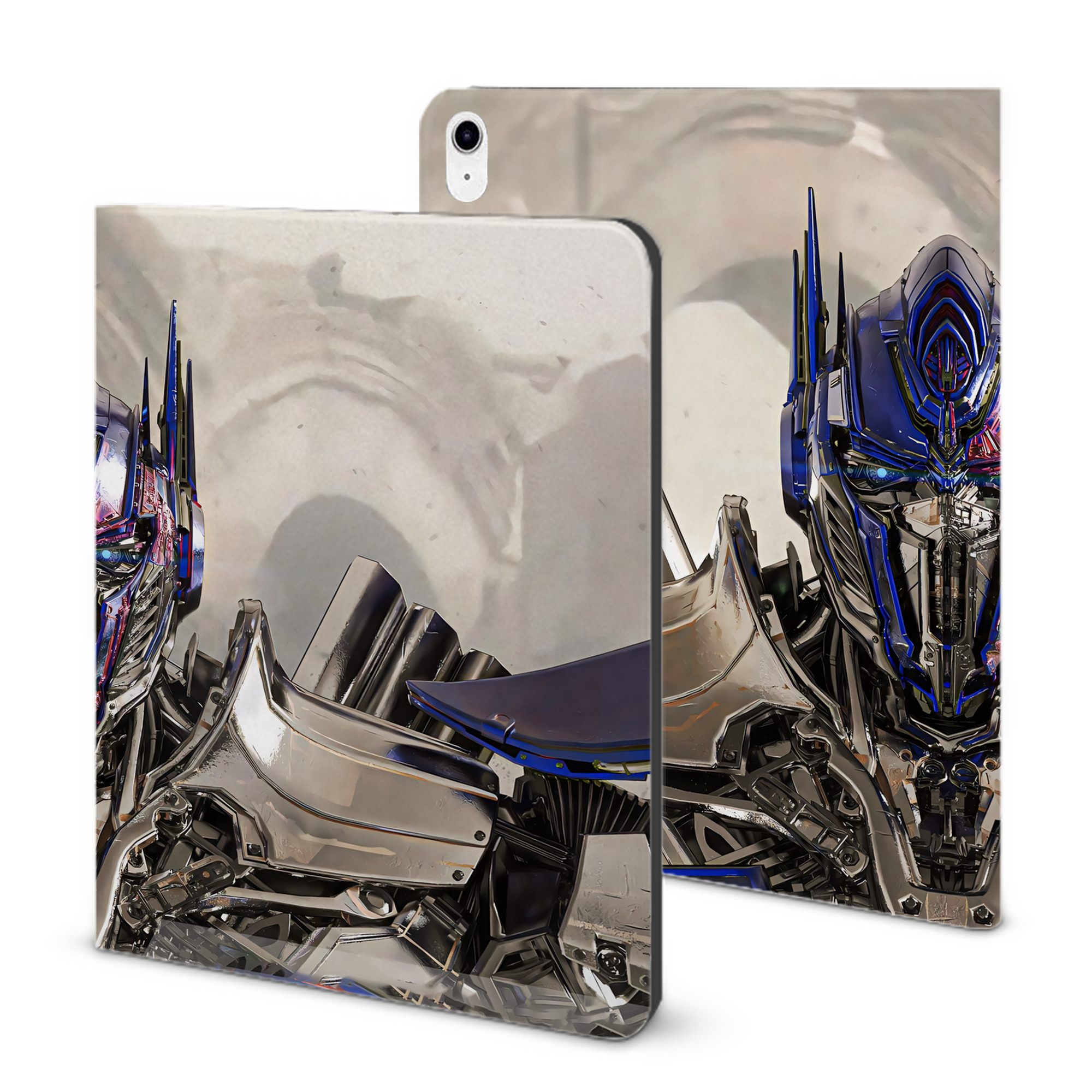 （画像用） Transformers トランスフォーマー IPad ケース ブック型 PUレザー TPU 耐衝撃 軽量 薄型 ペン収納なし 全面保護 IPad 各モデル対応